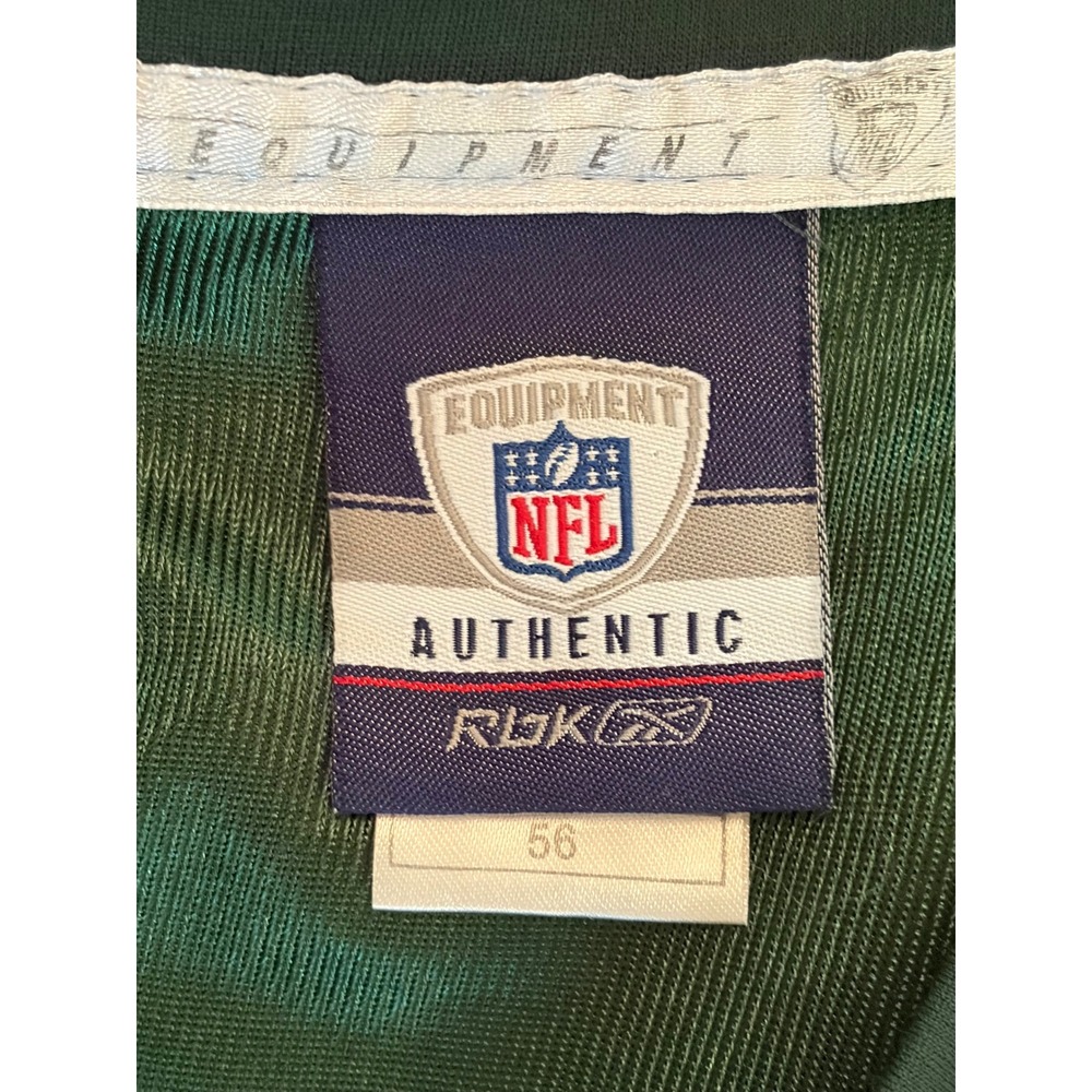 Vintage Reebok NFL New York Jets Brett Favre 4 Authentic Jersey Green Size 56 - Picture 3 of 5